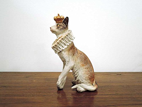 Amazon.co.jp: クラウンキャット 猫の置物 ネコ キャット オブジェ